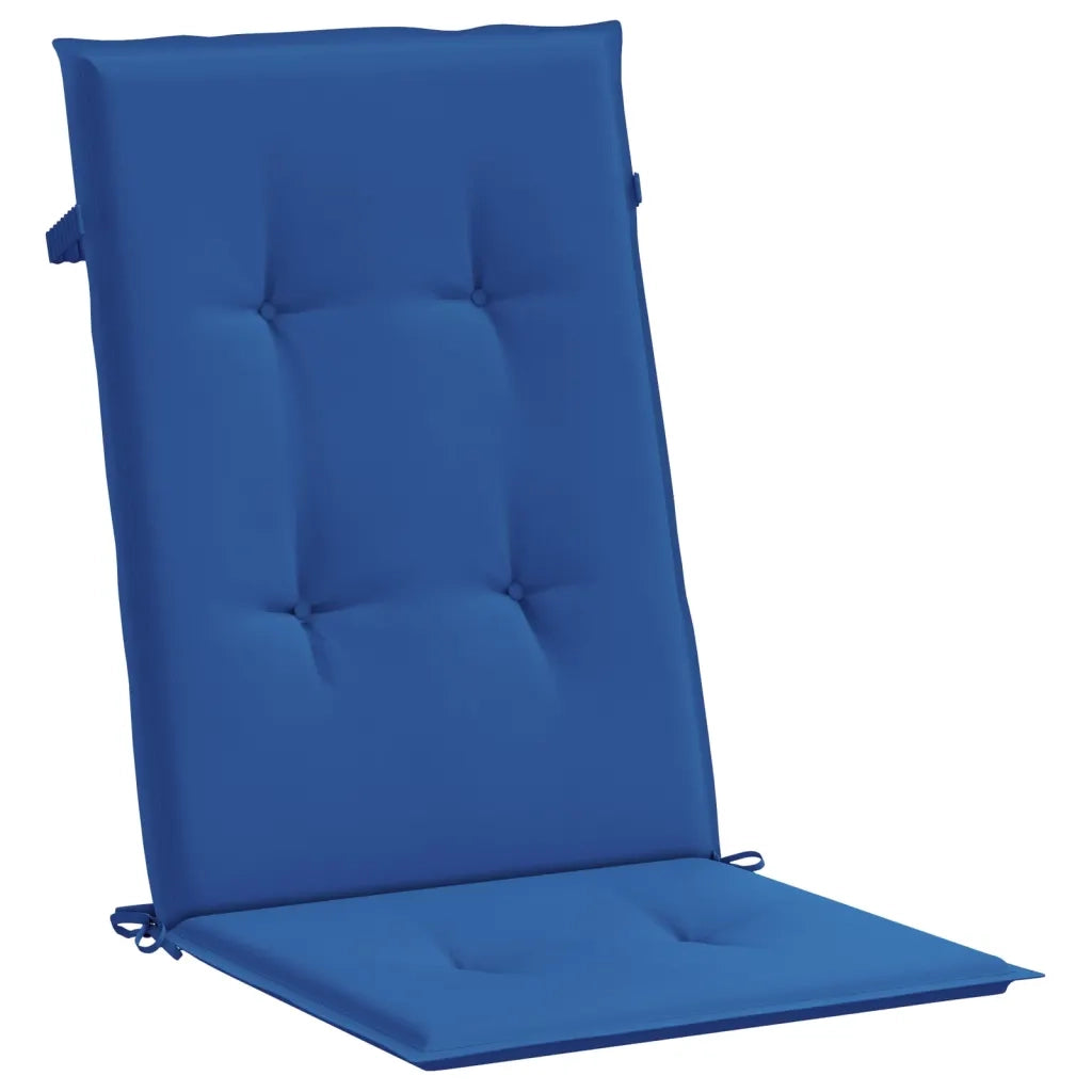 Cuscini per Sedie 4 pz | Cuscini per sedie Blu Reale 120x50x3 cm in Tessuto