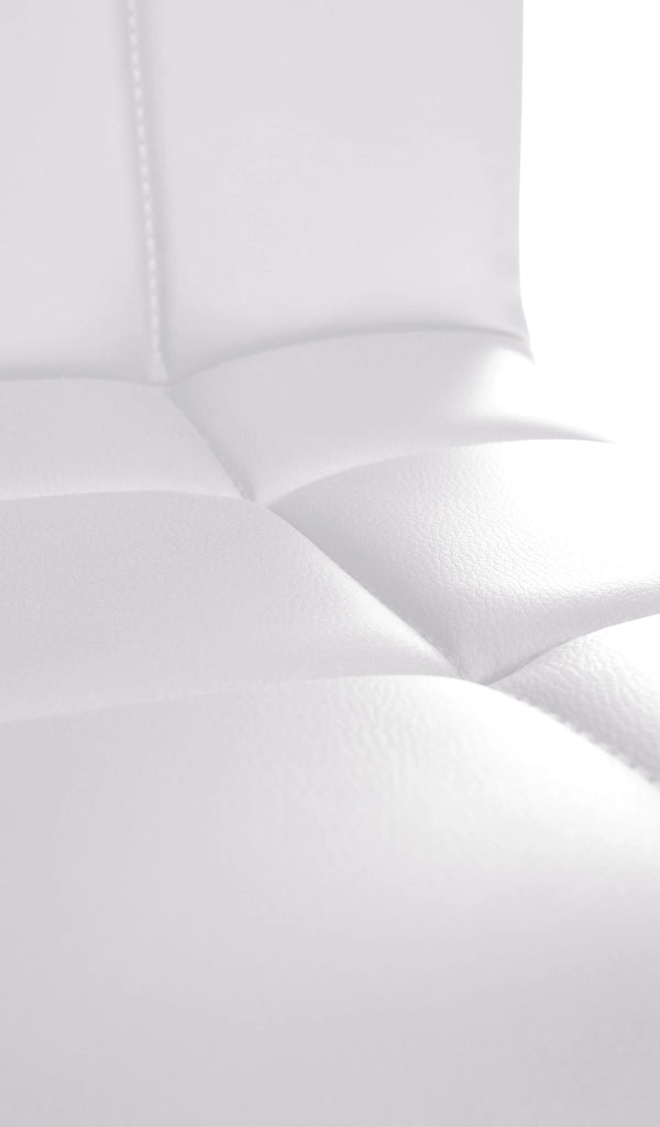 Sedia lounge Palma V2 in similpelle bianco
