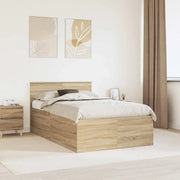 Struttura del letto con testiera Rovere Sonoma 120 x 200 cm 3408601