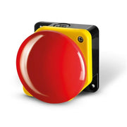 PULSANTE DI EMERGENZA NC ROSSO DIAMENTRO 90 AUTOMAZIONE CANCELLI GARAGE PORTE