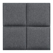 Set di 4 cuscini da parete in tessuto 30 x 30 cm grigio scuro 03_0010643