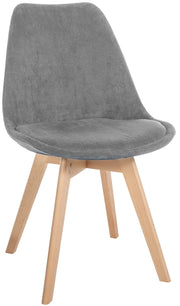 Sedia Pranzo Linares grigio,Cordone