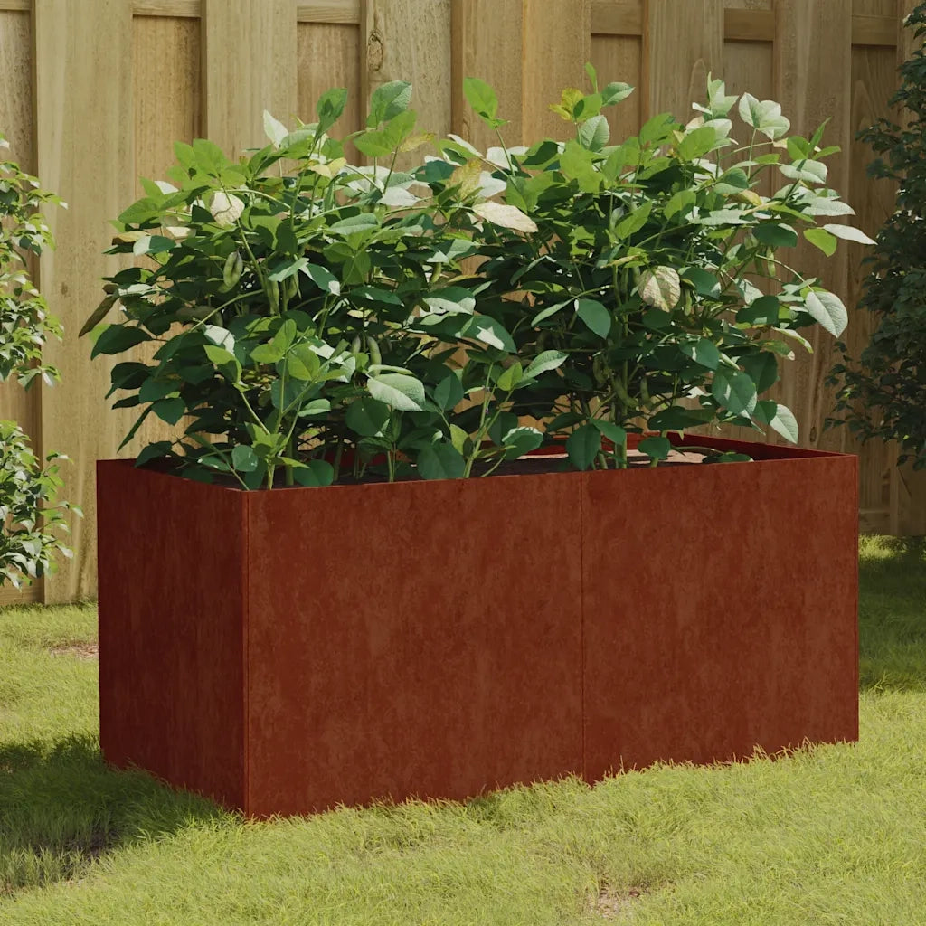 Fioriera 80x40x40 cm in Acciaio Corten 824519