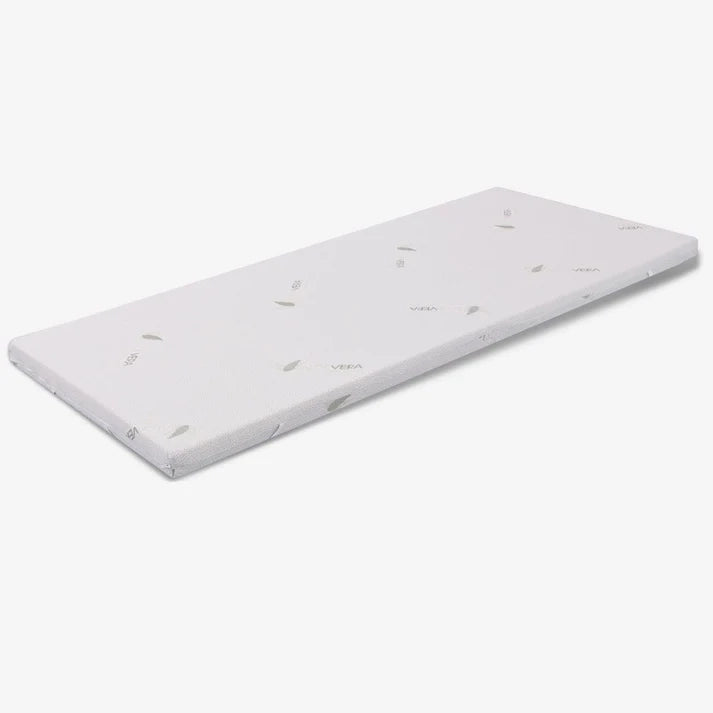 Topper Matrimoniale 170x200 in waterfoam - alto 8 cm, sfoderabile, tessuto AloeVera | Correttore H8
