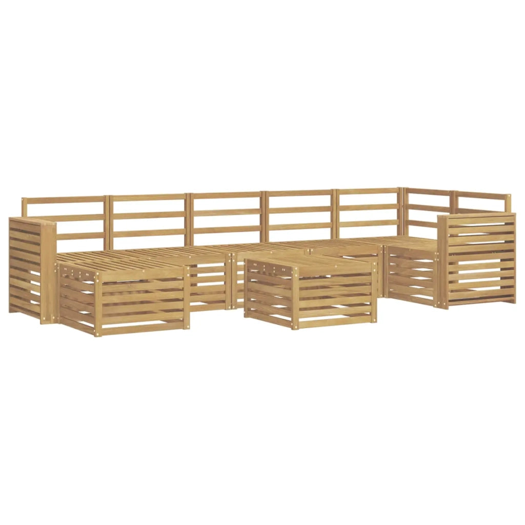 Set di divani da esterno 8 pcs Bianco 59 x 59 x 37 cm 3392239