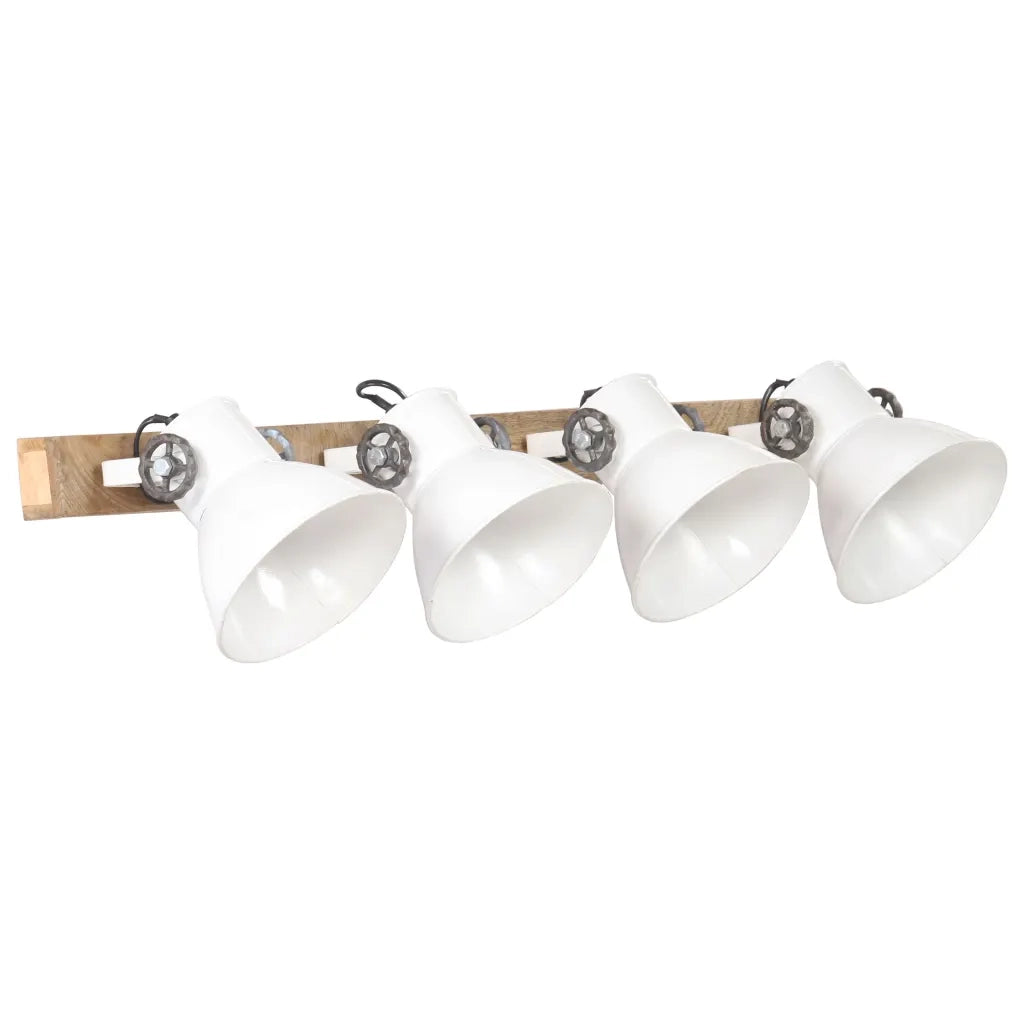 Lampada da Parete Stile Industriale Bianca 90x25 cm E27 cod mxl 60043