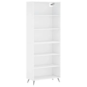 Buffet credenza cassettiera mobiletto mobile contenitore organizer per cucina soggiorno salotto 69,5 x 32,5 x 180 cm legno ingegnerizzato bianco 02_0030398