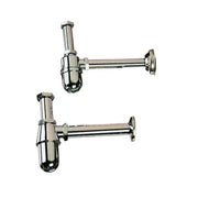 SIFONE A BOTTIGLIA OTTONE CROMATO D 1.1/4*