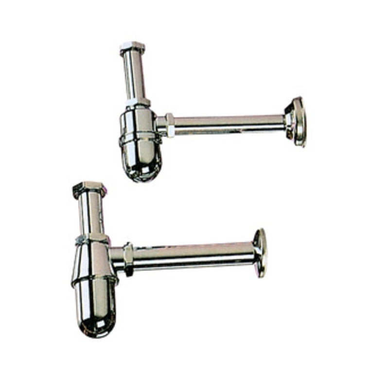 SIFONE A BOTTIGLIA OTTONE CROMATO D 1.1/4*
