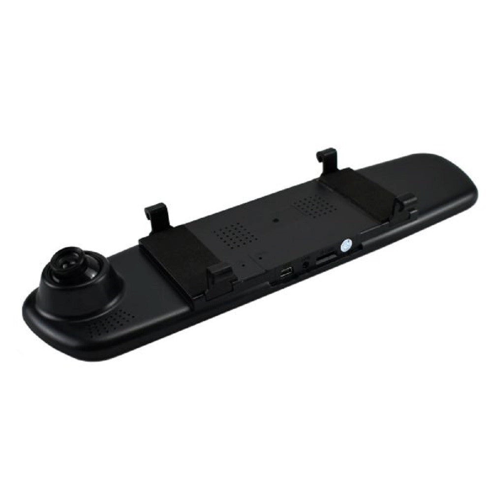 Trade Shop - Monitor Per Specchietti Auto 4,5" Q-ca599 Con Videocamera Anteriore Posteriore Hd -