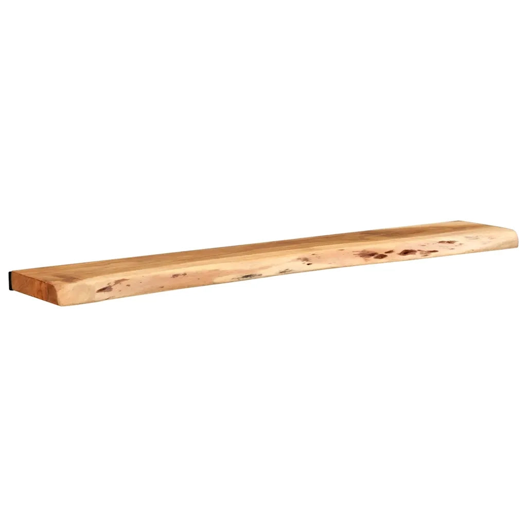 Mensole da Parete 2 pz 100x20x3,5cm in Legno Massello di Acacia 373627