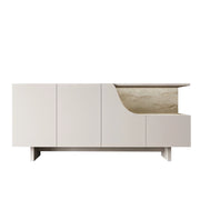 Credenza in legno "Line" - 180 x 40 x 81 cm - Beige