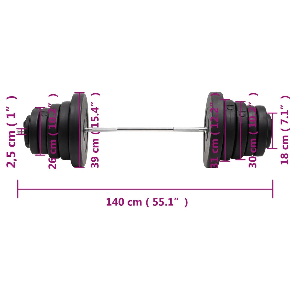 Bilanciere con Dischi 90 kg CFW6200677