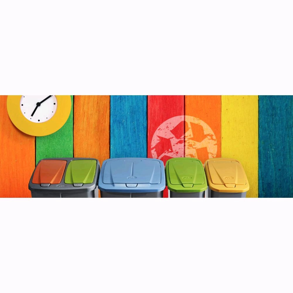 PATTUMIERA per RACCOLTA DIFFERENZIATA Colore ARANCIO 15 Litri ECOBIN 22x31x42 cm