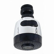 Trade Shop - Aeratore Rompigetto Rubinetto Cucina Girevole Antispruzzo Getti Nero Cromo 87308 -