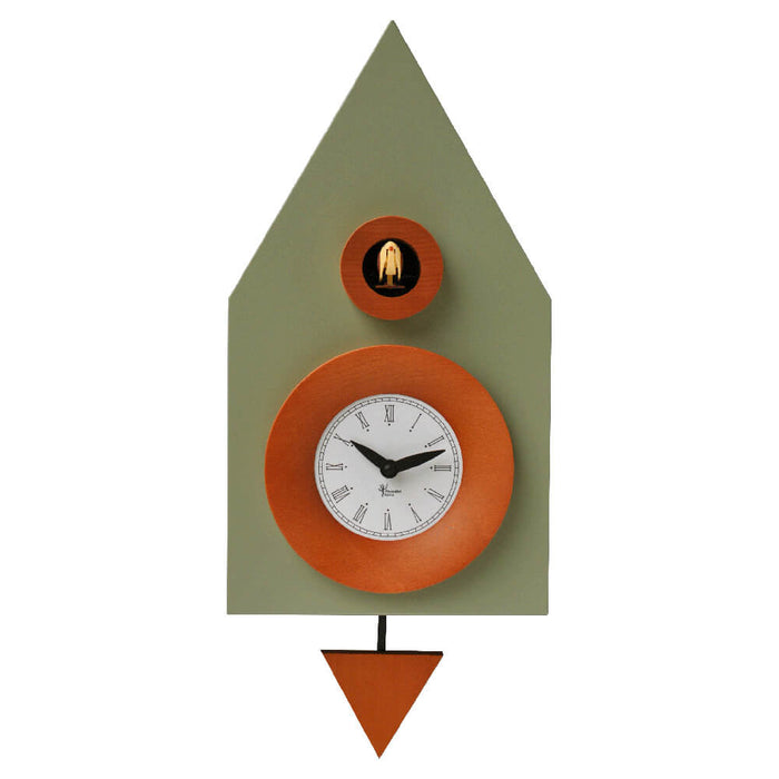 Orologio a Cucù da Parete 20X36X13Cm Pirondini Italia Dark Grigio Cemento