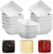 16 pezzi di scatole per salse - scatole per salse a forma quadrata - scatole per salse per BBQ - salse a base di spezie - snacks e dessert - antipasti e sushi - contorni.