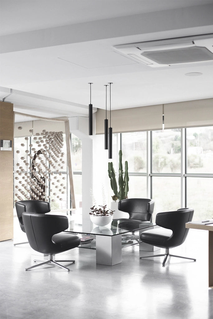 Atmos Lampada a Sospensione Tubolare LED 7W-10W, Montaggio Incasso o Superficie, Ottica Regolabile 15-38-60 Gradi e Switch CCT 2700K-3000K-4000K