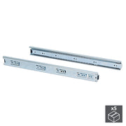 Kit Guide per Cassetti a Sfera 45 x 300 mm Estrazione Totale Zincato 5 Pezzi Emuca