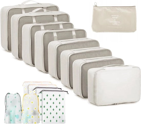 Set di organizzatori per valigia e borsa - Super comodo per viaggi - Mai più sovraccaricare - Organizzare - Viaggiare con facilità