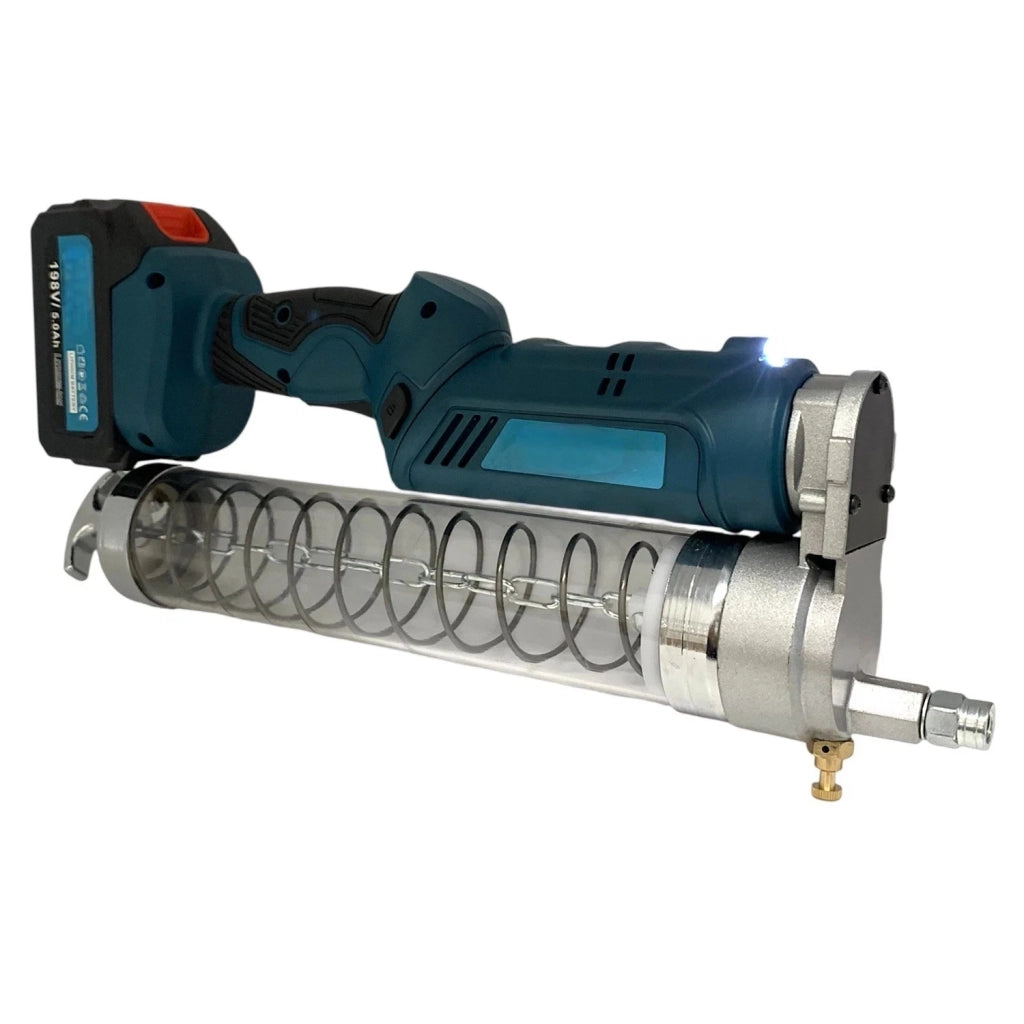 INGRASSATORE A BATTERIA 2 IN 1 MANUALE ELETTRICO SERBATOIO 600CC DOPPIA BATTERIA
