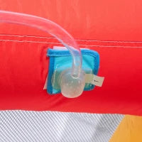 Castello Gonfiabile per Bambini con Scivolo, Trampolino e Piscina, 390x300x197cm