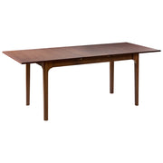 Tavolo da pranzo allungabile in legno di frassino scuro 160/200 x 90 cm Piano impiallacciato in frassino Tavolo da cucina