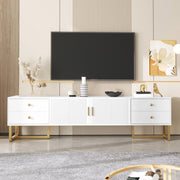 Mobile TV moderno 175 cm con 4 cassetti e 2 ante bianco