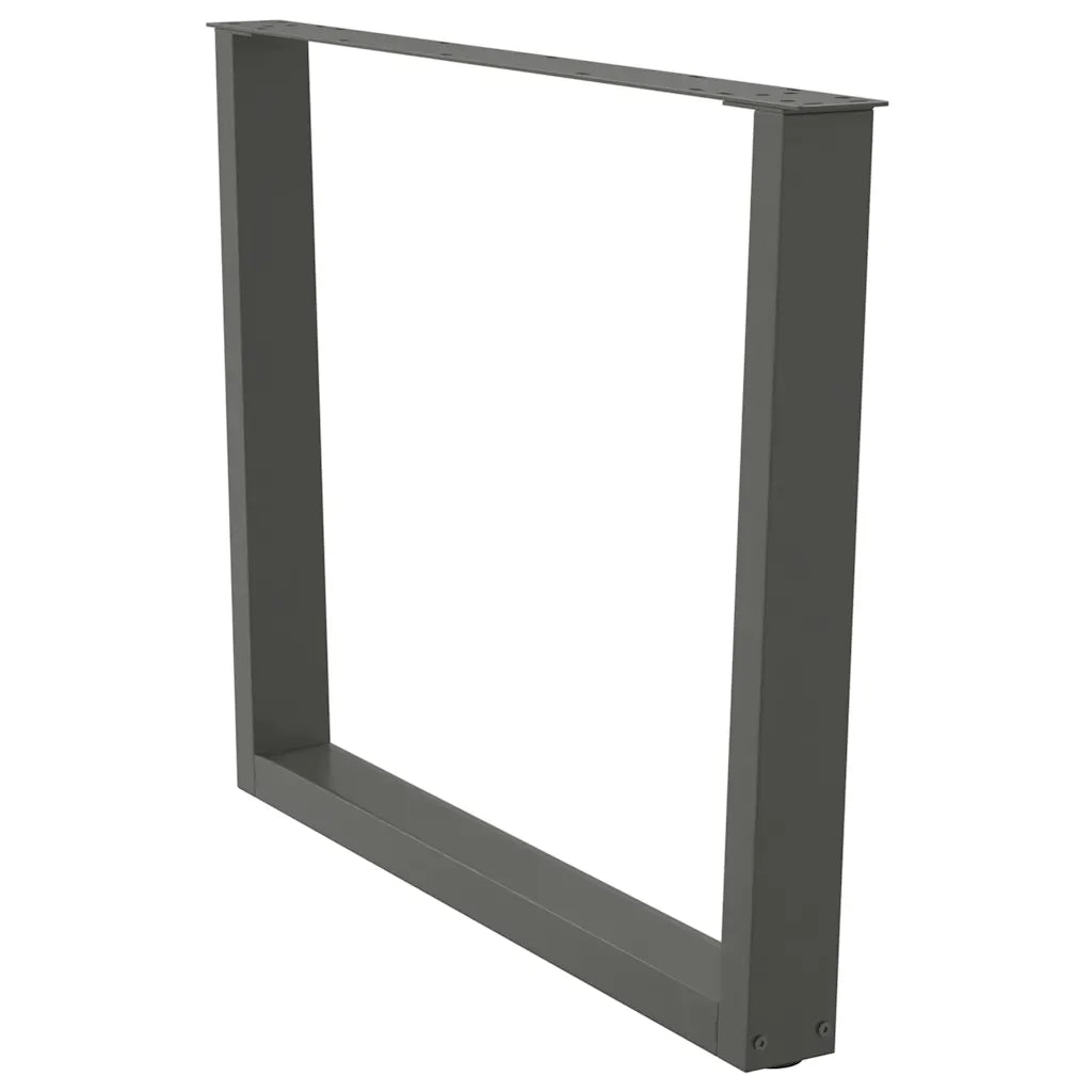 Gambe per tavolo da pranzo a forma di V 3 pz Antracite 100x(72-73,3) cm Acciaio 4012674
