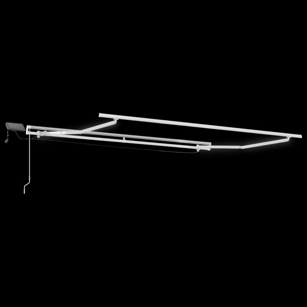 Tenda retrattile Tortora 450 × 350 cm Tessuto e Alluminio 3426272