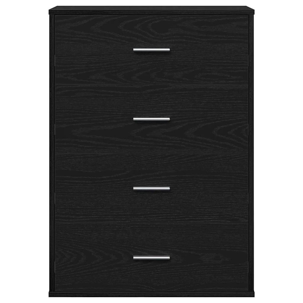 Credenza Rovere Nero 60 x 31 x 84 cm Legno ingegnerizzato 871674