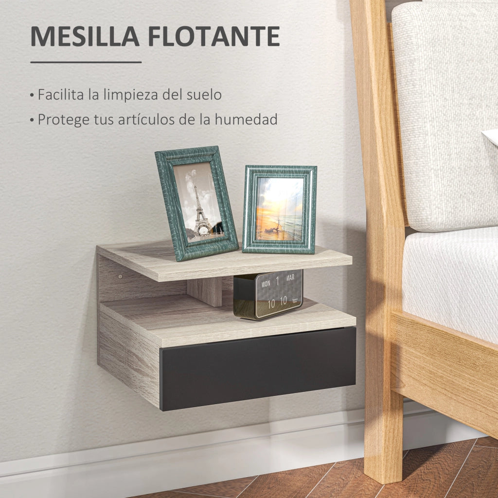 Comodino ¨C zephmum ¨C rovere nero 35x32x22,5 cm