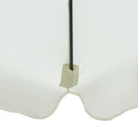 Ombrellone da Giardino Ø2,6x2,5 m Palo Ø38 mm in Alluminio e Poliestere Beige