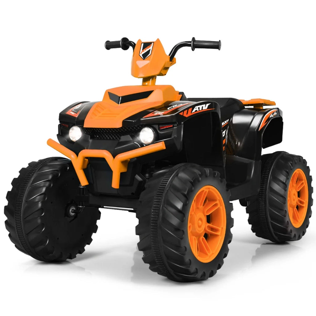 Quad elettrico fuoristrada per bambini 105 x 65,5 x 73 cm avvio lento musica integrata PP arancione 20_0018210