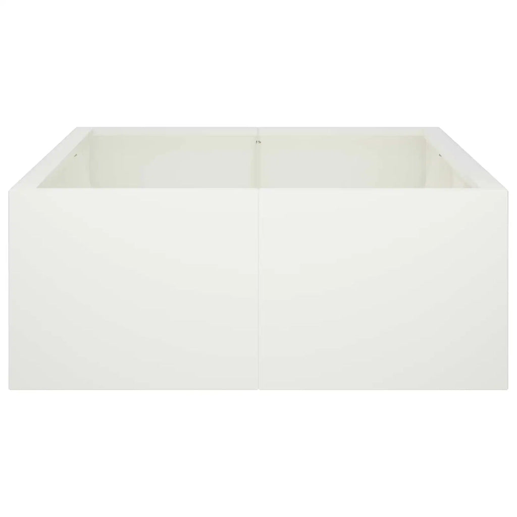 Muro di contenimento 6 pz 200 x 100 x 30 cm Acciaio Bianco 3449220