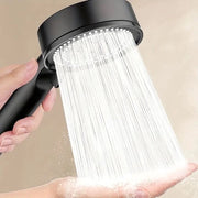 Douchekop a alta pressione - Manuale douchekop - Materiale nero - Douchekop a risparmio d'acqua - Douchekop con doccia a pioggia - Douchekop lussuoso e moderno