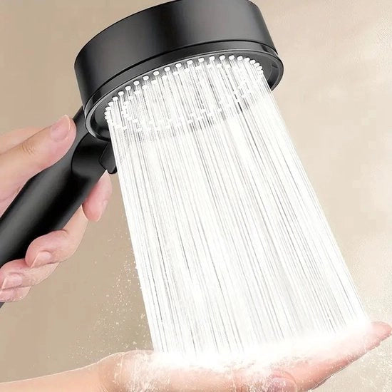 Douchekop a alta pressione - Manuale douchekop - Materiale nero - Douchekop a risparmio d'acqua - Douchekop con doccia a pioggia - Douchekop lussuoso e moderno