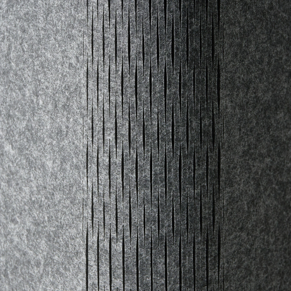Parete divisoria angolare per scrivania Pannello in PET grigio scuro Morsetti di fissaggio in acciaio 120 x 60 x 50 cm Parete divisoria acustica Modulare Home Office