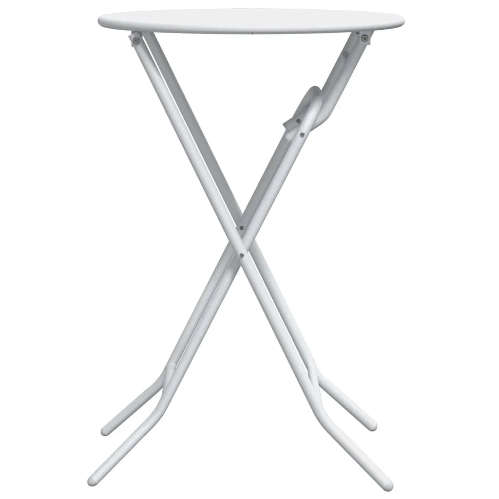 Tavolo da Giardino Bianco 50 x 50 x 72 cm Metallo 42010321