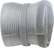 Cavo condotto grigio 200 cm lungo x 135 cm largo - Cordone elettrico chiuso con chiusura a clip - Gestione cavi