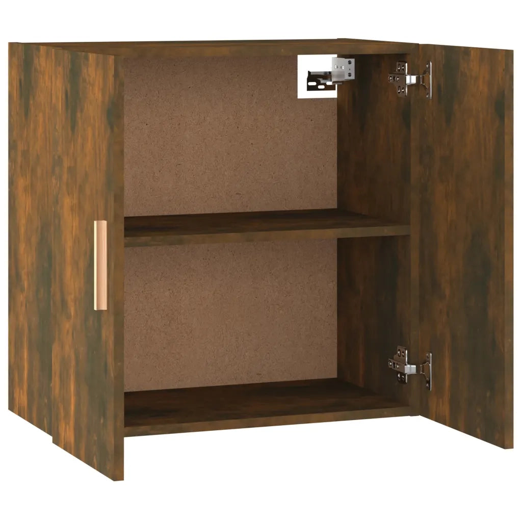 Mobile Pensile Rovere Fumo 60x30x60 cm Legno Multistrato 817591