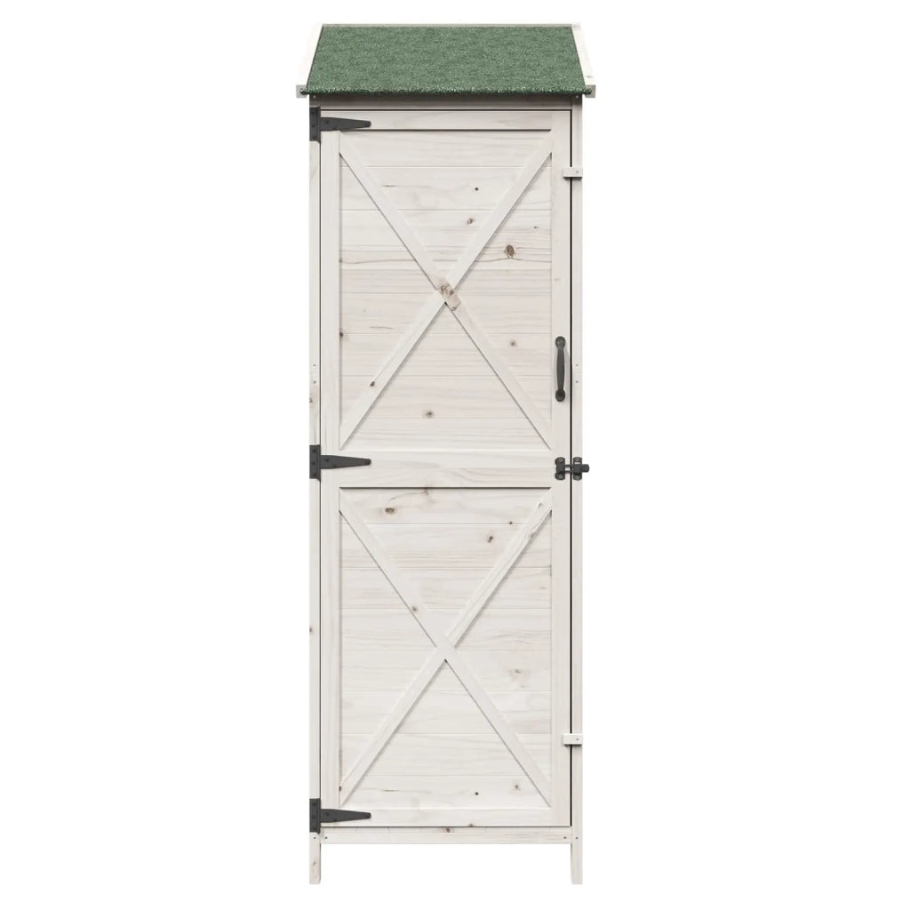 Capanno da Giardino Bianco 59,5 x 56 x 176,5 cm