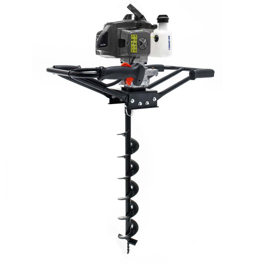 Mototrivella a benzina, motore a 2 tempi di 3 CV 63,3 ccm, con punta elicoidale Ø100mm, uso 2 persone