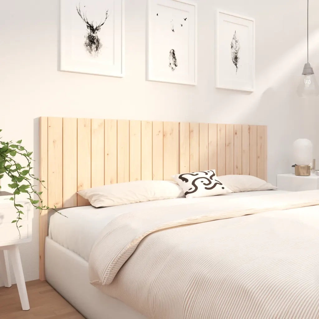Testiera per Letto 205,5x4x100 cm in Legno Massello di Pino 818890