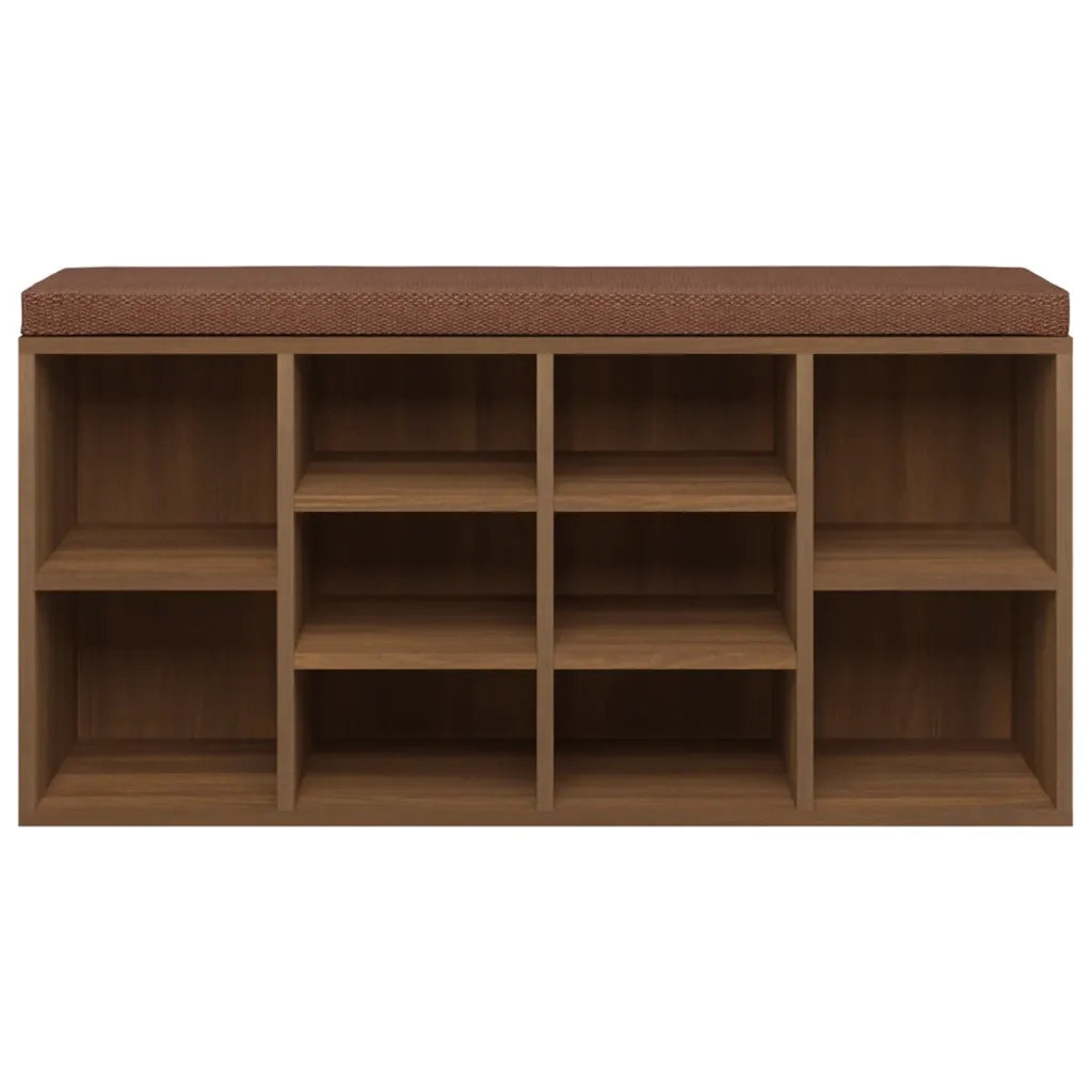 Scarpiera Rovere Marrone 103x30x48 cm in Legno Multistrato 342614