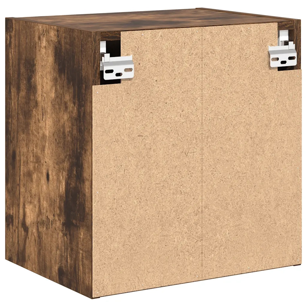 Pensili per Garage 2 pz Rovere Fumo in Legno Multistrato 860634