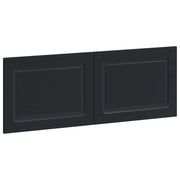 Testiera da Muro UTRECHT Nero Legno ingegnerizzato 897836