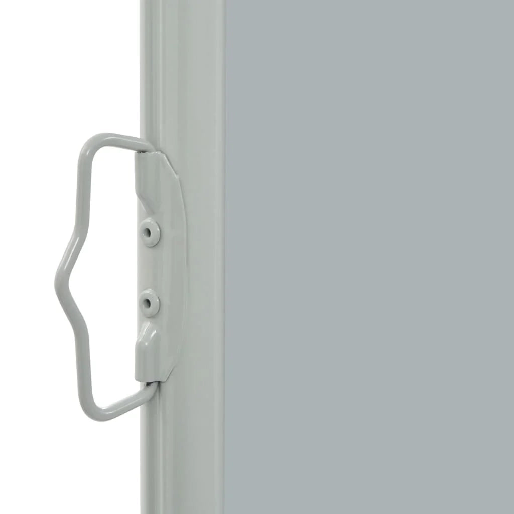 Tenda da sole laterale retrattile/schermo privacy per patio giardino terrazza balcone 80 x 300 cm grigio 02_0007396