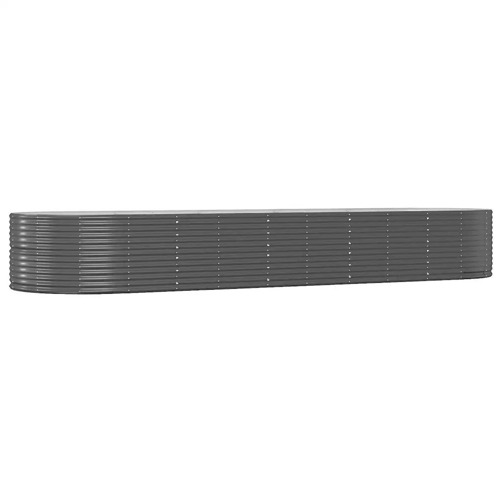 Vaso Giardino Antracite 447x140x68cm Acciaio Verniciato Polvere cod mxl 67101