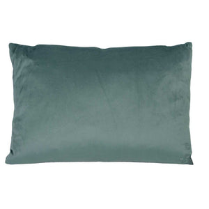 Cuscino Decorativo Rettangolare 35x50xh10 cm in Velluto Verde Salvia